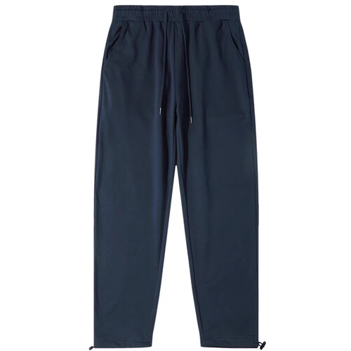 The version is great! Navy blue 280g heavy drag-feeling straight pants men's American loose slimming sports casual pants