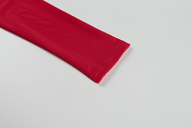 Women Clothing Autumn Winter Sexy Solid Color Split Slim Fit Diagonal Collar Floor Dress Women