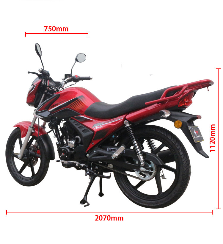 Lvka Passenger and Cargo Off-Road Gasoline Motorcycle National Iv Licensed Gasoline 200 Cc Power-Assisted Motorcycle