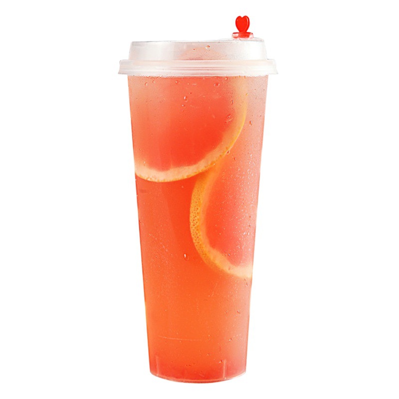 90 Caliber Disposable Milk Tea Cup Thickened Beverage Cup Juice Cup Packing Cup Injection Molding Cup Making Printed logo with Lid