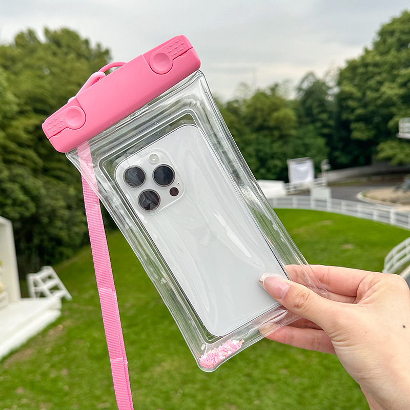 Bolsa impermeable para teléfonos móviles, bolsa de aire de dibujos animados, cubierta de pantalla táctil, bolsa impermeable para teléfonos móviles de 8 grados, bolsa impermeable para nadar, bolsa impermeable para buceo image 35