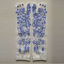 新年赠送礼品新款均码分码足底按摩穴位袜子抖音快手足穴图解袜子