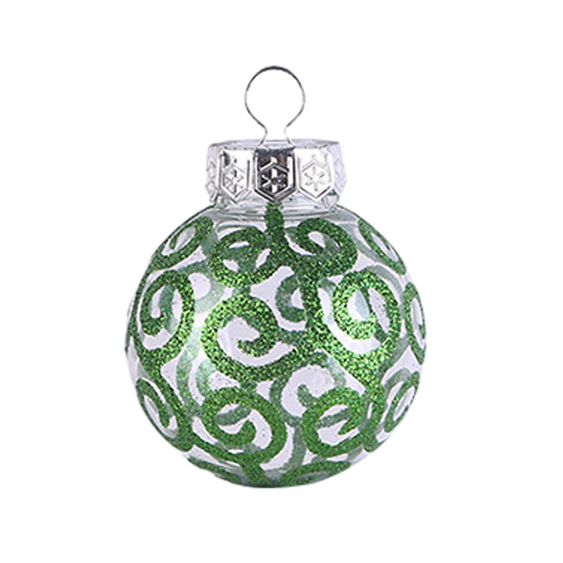 国境を越えた新しいクリスマスボール6cmクリスマスツリー装飾メッキプラスチックボール異形彩色クリスマスボールセットストラップ|undefined