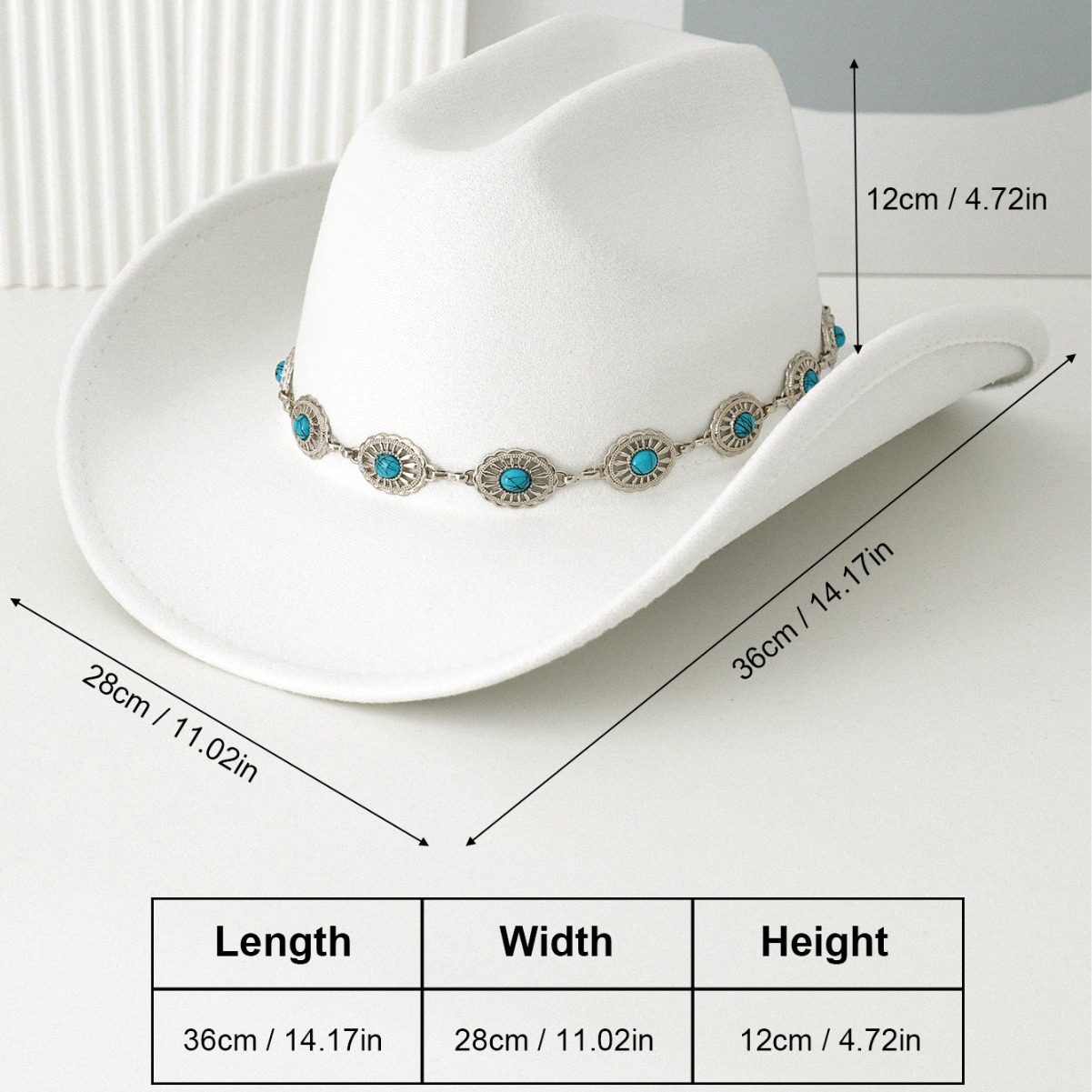 Trend turquoise retro design belt for men and women