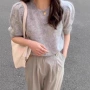 半袖圆领宽松春季短上衣