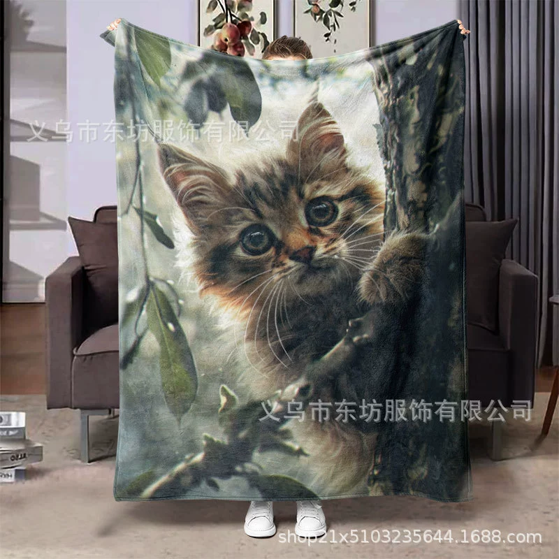 Милые домашние животные милые теплые и удобные фланелевые одеяла универсальные четыре сезона