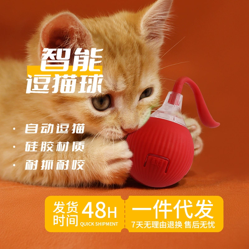 Трансграничные новые электрические бесшумные шарики для кошек силиконовые укушенные и укушенные кошки
