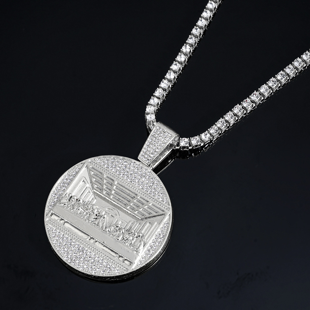 실버 펜던트 + 18inch 테니스 체인