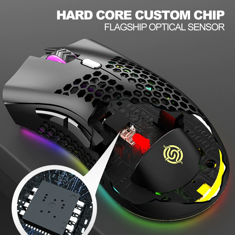 Viper BM600 беспроводная Bluetooth двойного mold形 мышь легкая, полая, RGB, легкая зарядка, игровая мышь