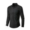 Long-sleeve, black shirt