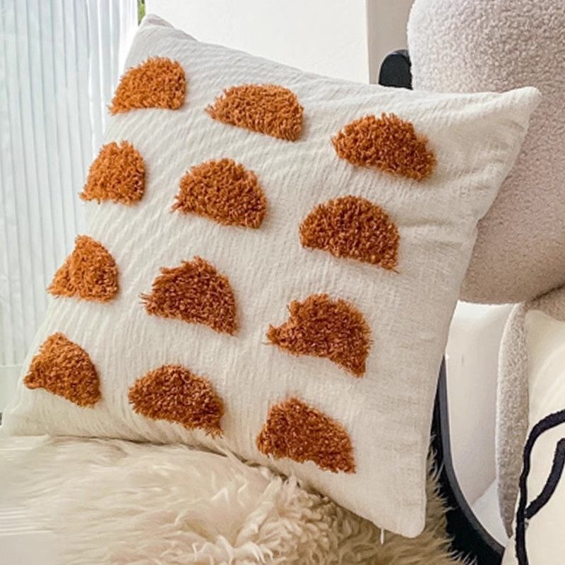 Custom bordado abraza almohada funda dibujos animados lindo dormitorio sala de estar sofá cama cojín ventana flotante almohada de cintura sin núcleo