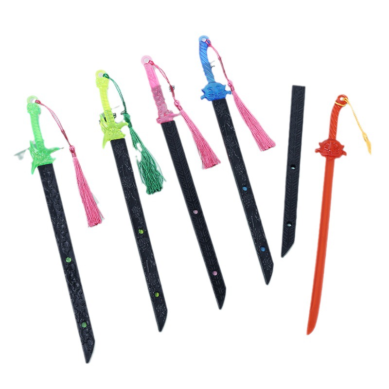 Espada de cristal de plástico para niños modelo de arma estudiante de escuela primaria regalo de juguete creativo mini arma Escuela de Kindergarten