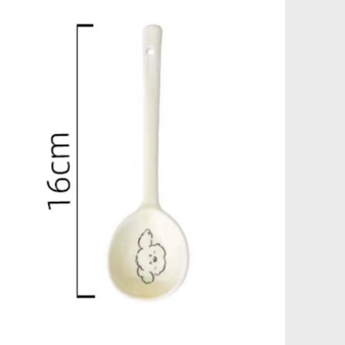 6.6inch 트위스트 스푼/크림 퍼피