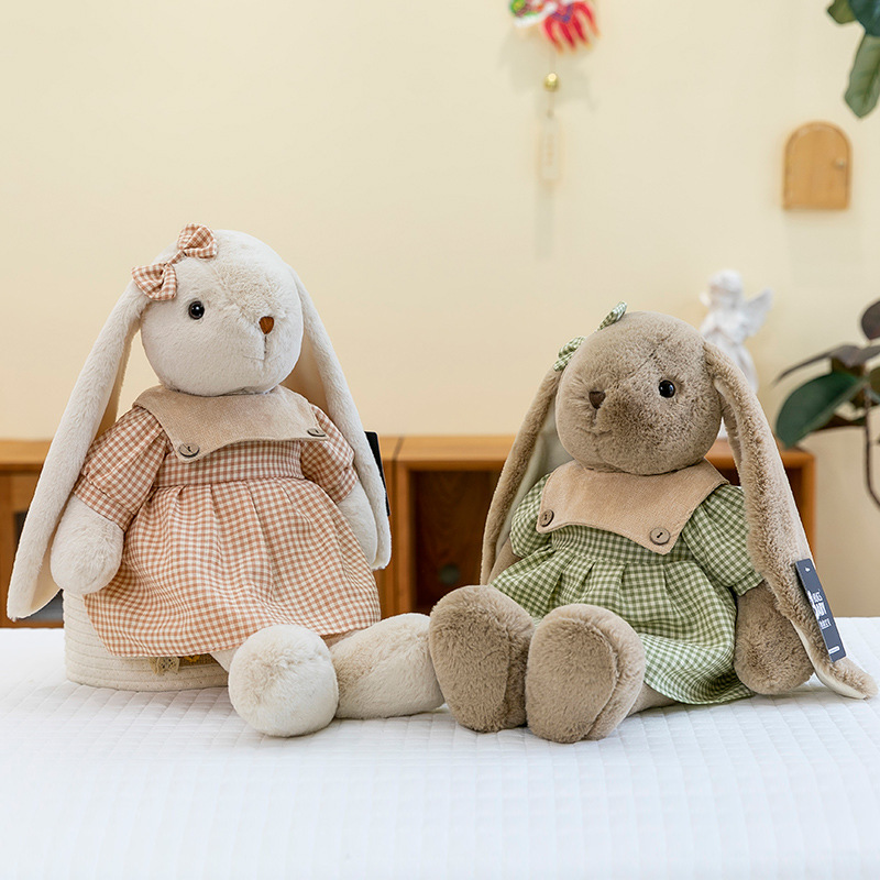 Libro rojo lirio conejo juguete de peluche muñeca para niños dormir almohada conejo blanco para calmar muñecas regalos para chicas