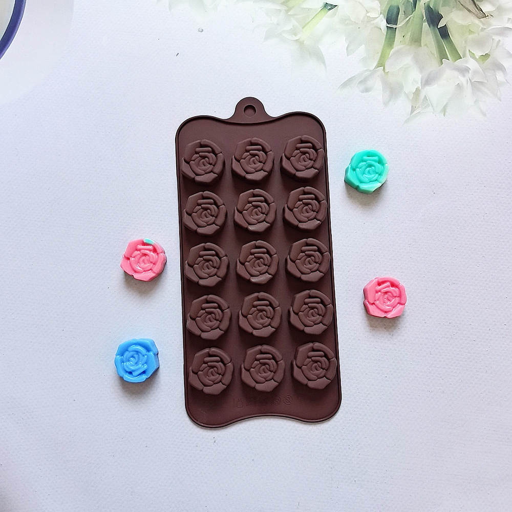 15 litros de chocolate estereoscópico rosa 679 molde de silicona dulces pudín molde de postre pastel para hornear