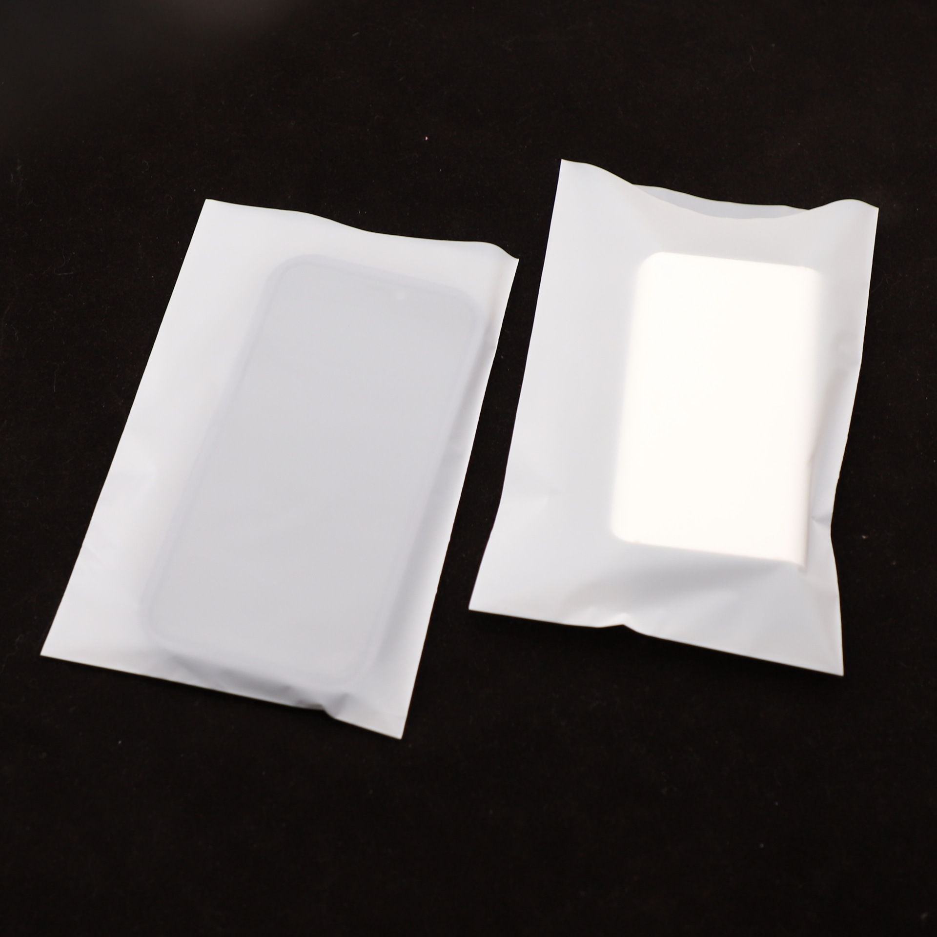 惠州厂家供应CPE平口袋现货雾面磨砂半透明柔软硅胶内袋水杯袋