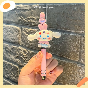 Niños hechos a mano diy teléfono móvil cuentas lápiz de pantalla táctil lápiz de lápiz de lápiz