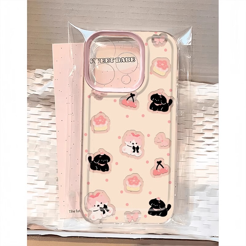 Cherry Xiaobai Is Suitable for Xiaomi 15 Mobile Phone Case 14Pro Space Case Redmi K80 New Transparent Note13 Cute