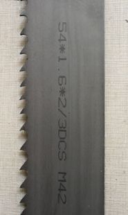 Direct sales imported from Germany Beers bimetal band saw blade M42 saw blade 54*7200 CNC band saw machine