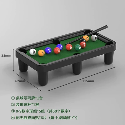 Billiards Temporary Mobile Car Number Plate Hidden Car Creative Billiards Parking Plate Car Supplies Car Interior Decoration (Nömrəli dayanma kartı) - table-ball-number-plate