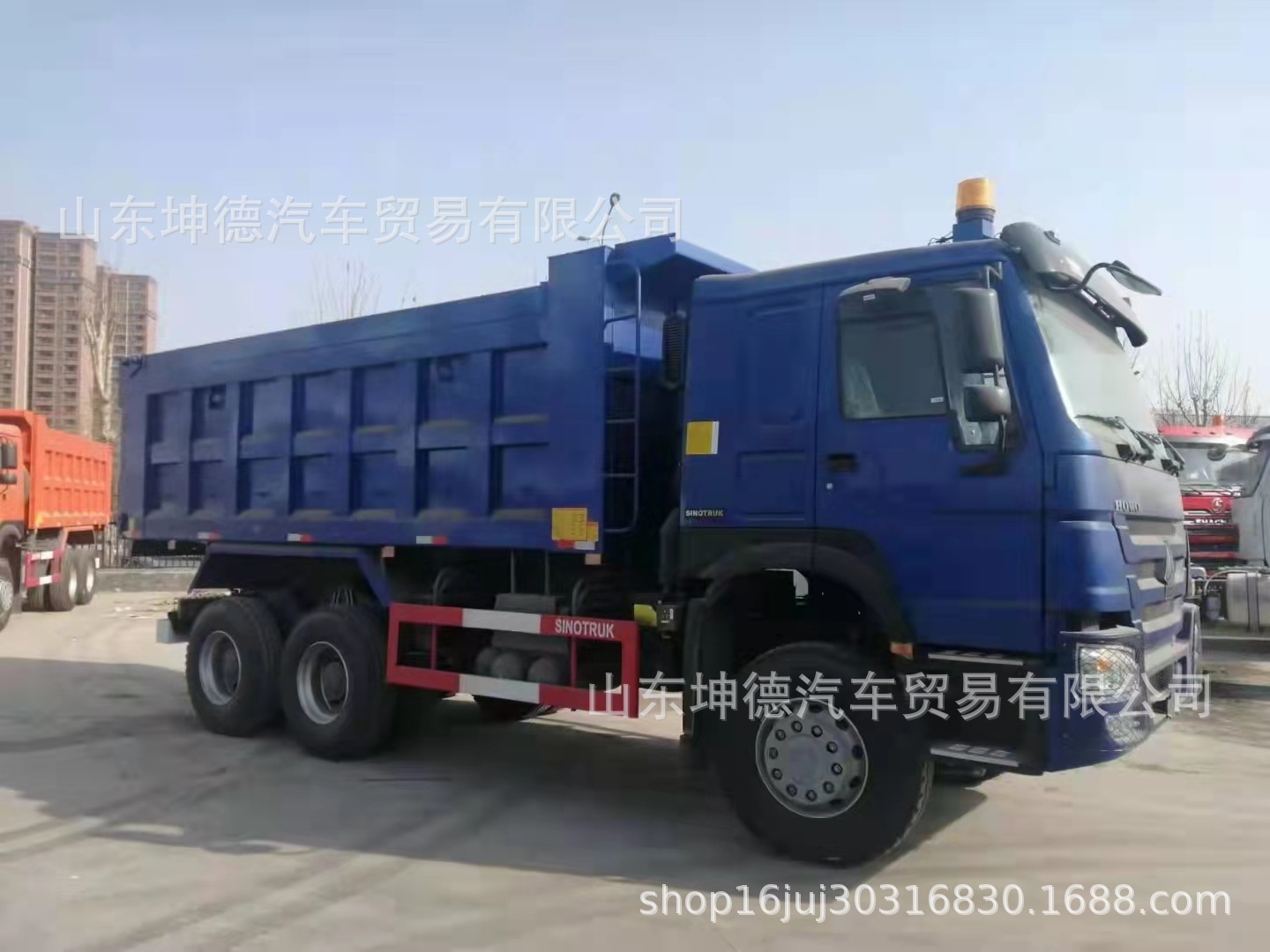 中国重汽豪沃6x4自卸车库存车出口非洲电话18953179828