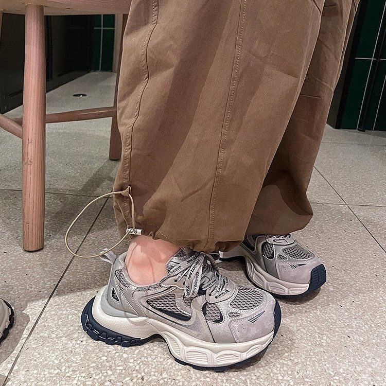 Zhao LuSi con la misma base gruesa de moda zapatos de papá verdadero para mujeres 2026 otoño zapatos casuales universales zapatos deportivos monstruos