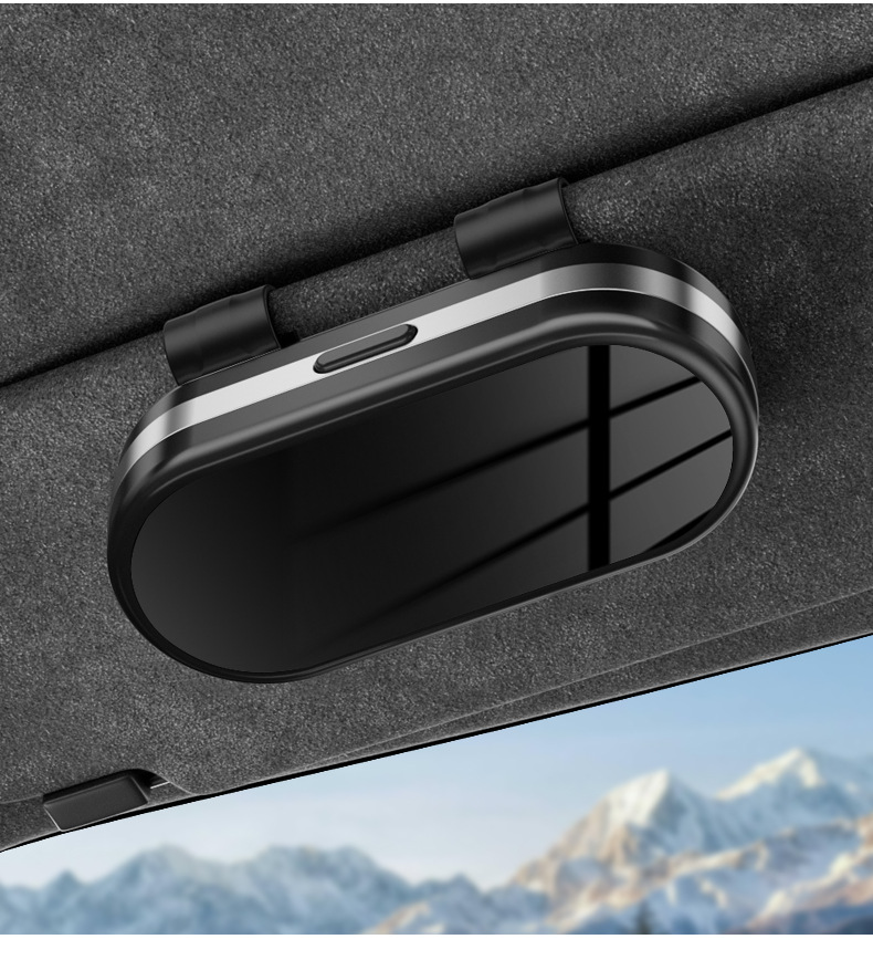 Cross-Border Car Glasses Case Car Sun Visor Glasses Clip Sunglasses Storage Box Glasses Holder High-End Sunglasses Clip