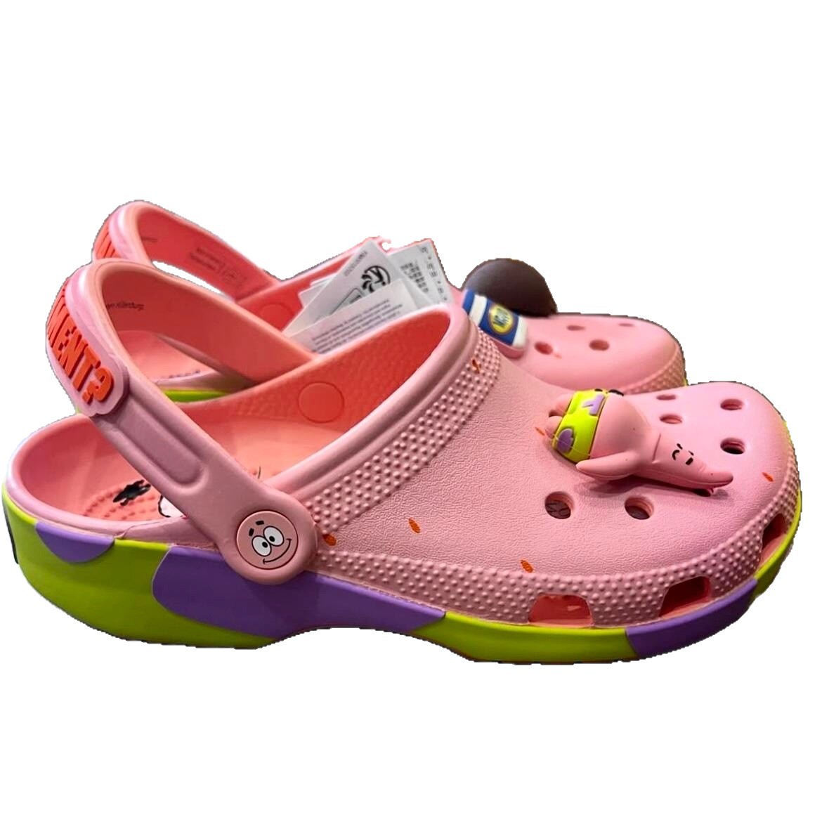 Spot Big Star SpongeBob Hole zapatos de verano para salir ocio cómodo y transpirable dibujos animados creativos al por mayor