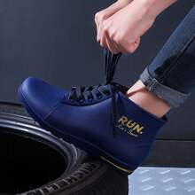 男时尚短筒雨靴厨房胶鞋工地防水鞋耐磨钓鱼鞋男防滑防水鞋男雨鞋