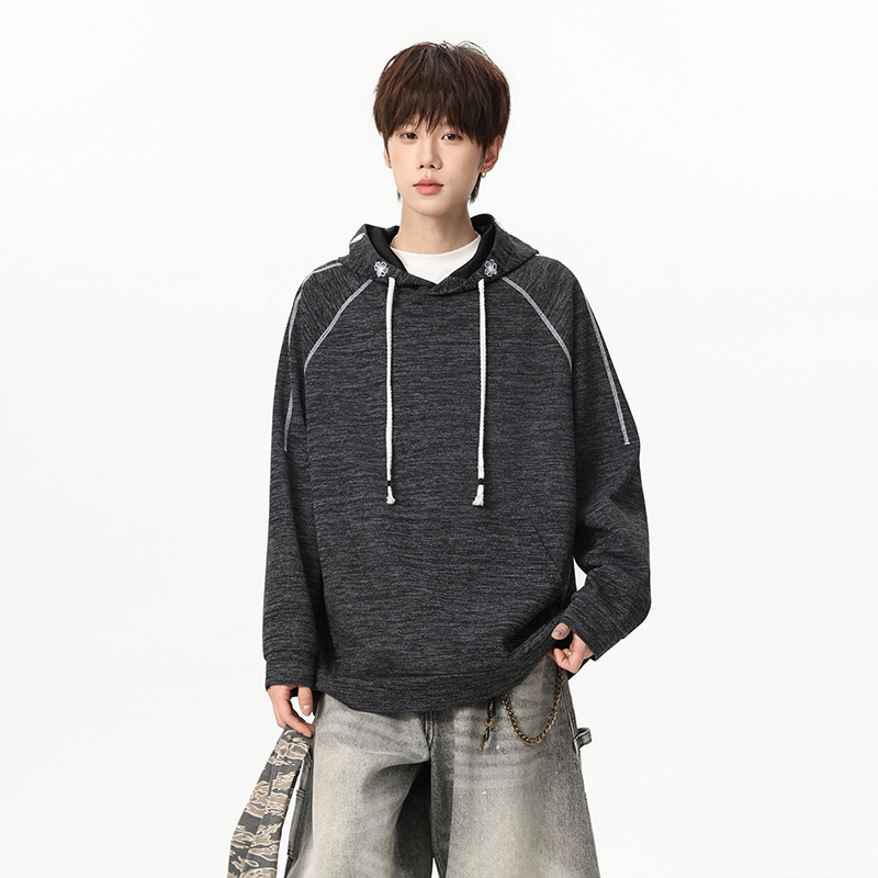 American-style hooded sweatshirt for men, 2026 new autumn collection, loose-fitting casual outerwear, versatile autumn top for men American-style hooded sweatshirt for men, 2026 new autumn collection, loose-fitting casual outerwear, versatile autumn top for men