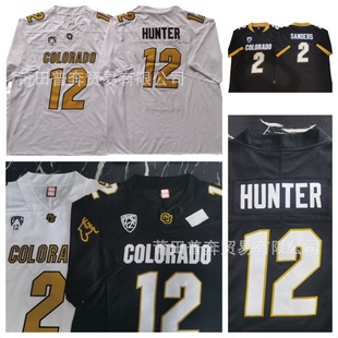 NCAA Colorado Bull Colorado Buffaloes Embroidery University Версия Jersey 12#Hunterr