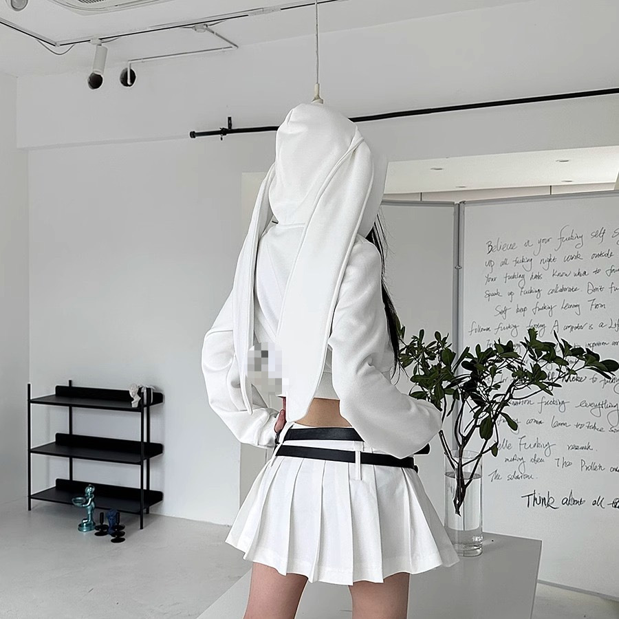2026 Cute Ear-Ear Hooded Loose Sweatshirt, Autumn/Winter New Style for Students, Long-Sleeved Top, Outerwear, Couple Trendy