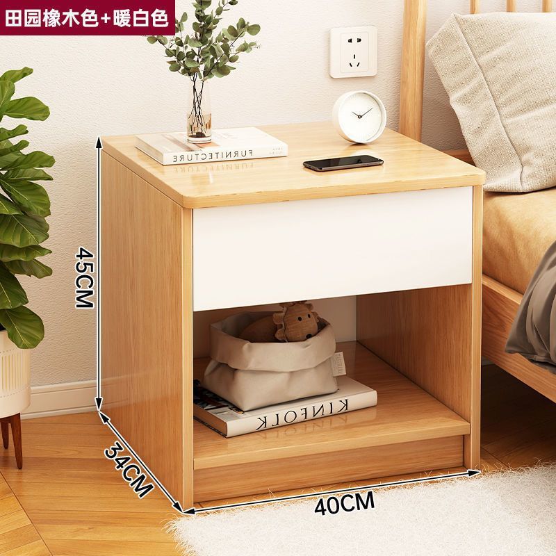 Mesa de cabezal de cama moderna simple dormitorio simple hotel especial pequeño estante junto a la cama armario de almacenamiento casero armario de almacenamiento