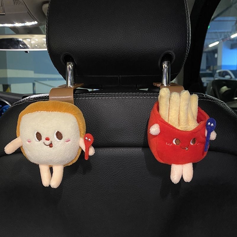 Pequeño gancho para automóviles en la parte posterior del asiento del automóvil encantador decoración interior del automóvil respaldo delantero multifuncional