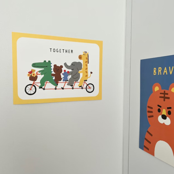 Let's Come Together Animal Posters Kidsren's Room Decoration Props Cute Pictures Wall Decoration Poster Painting Core