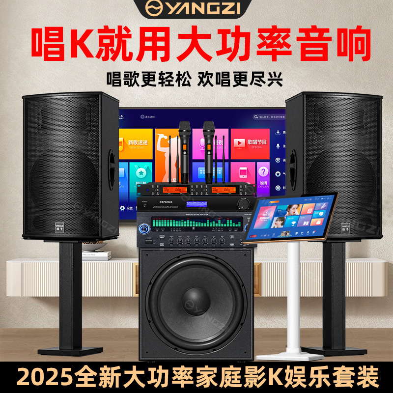 包邮家庭KTV音响套装卡拉OK机家用客厅K歌功放音箱影院点歌机|undefined
