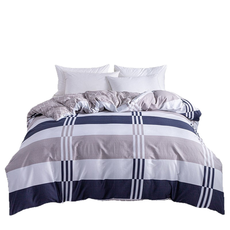 Cotton Printed Single Quilt Cover, Skin-Friendly Pillowcase, Quilt Cover, Student Dormitory 100% Cotton Single Quilt Cover