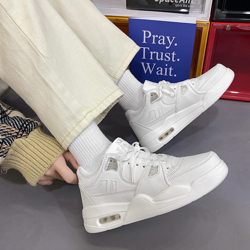 Harajuku bf Hong Kong style air cushion casual shoes men's sneakers ins thick-soled dad shoes ulzzang versatile retro sports shoes