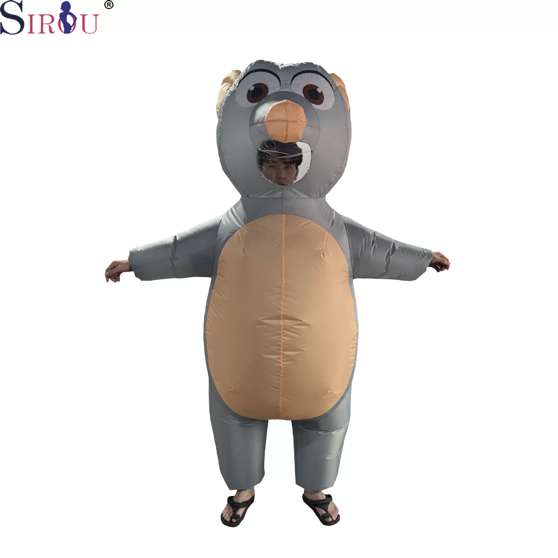 跨境定制专供万圣节考拉充气服化装舞会表演行走充气衣服演出服