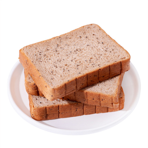 Chia Seed Whole Wheat Toast Breakfast Snack Sugar-Free Pastry Filling Food Sliced Bread Fitness Low Fat Rest