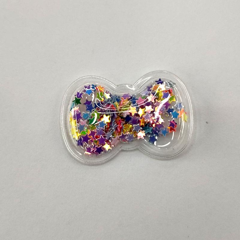 小圆蝴蝶结饰品亮片标