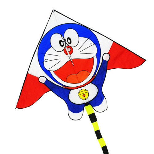 New Children's Kite Jingle Bell Cat Cartoon Doraemon Doraemon Triangle Breeze Beginner Manufacturer Wholesale