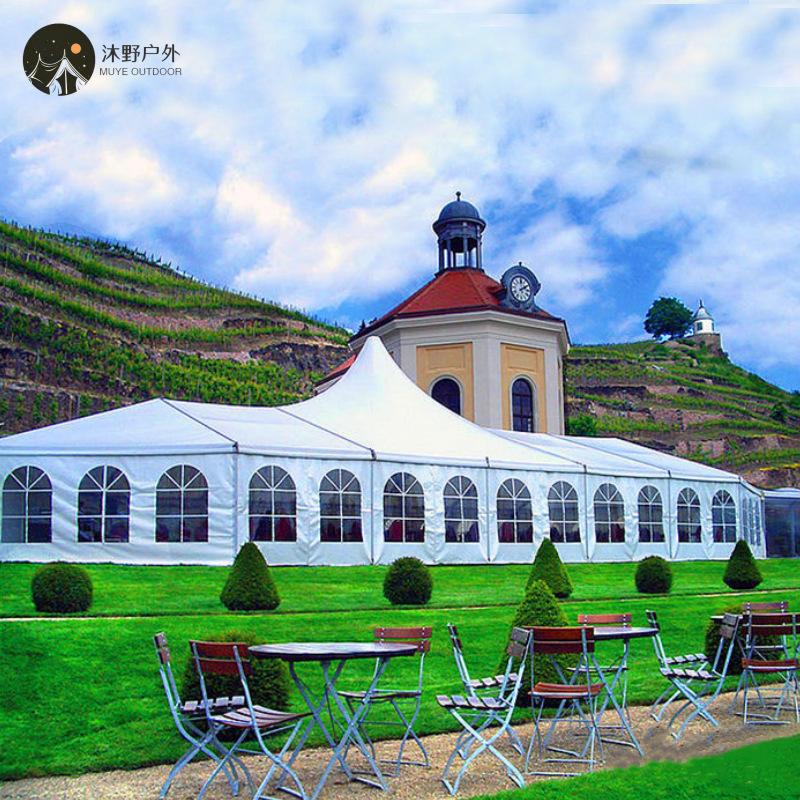 Muye gran exposición al aire libre celebraciones de aleación de aluminio montaje cabina de bodas tienda de almacenamiento de aleación de aluminio