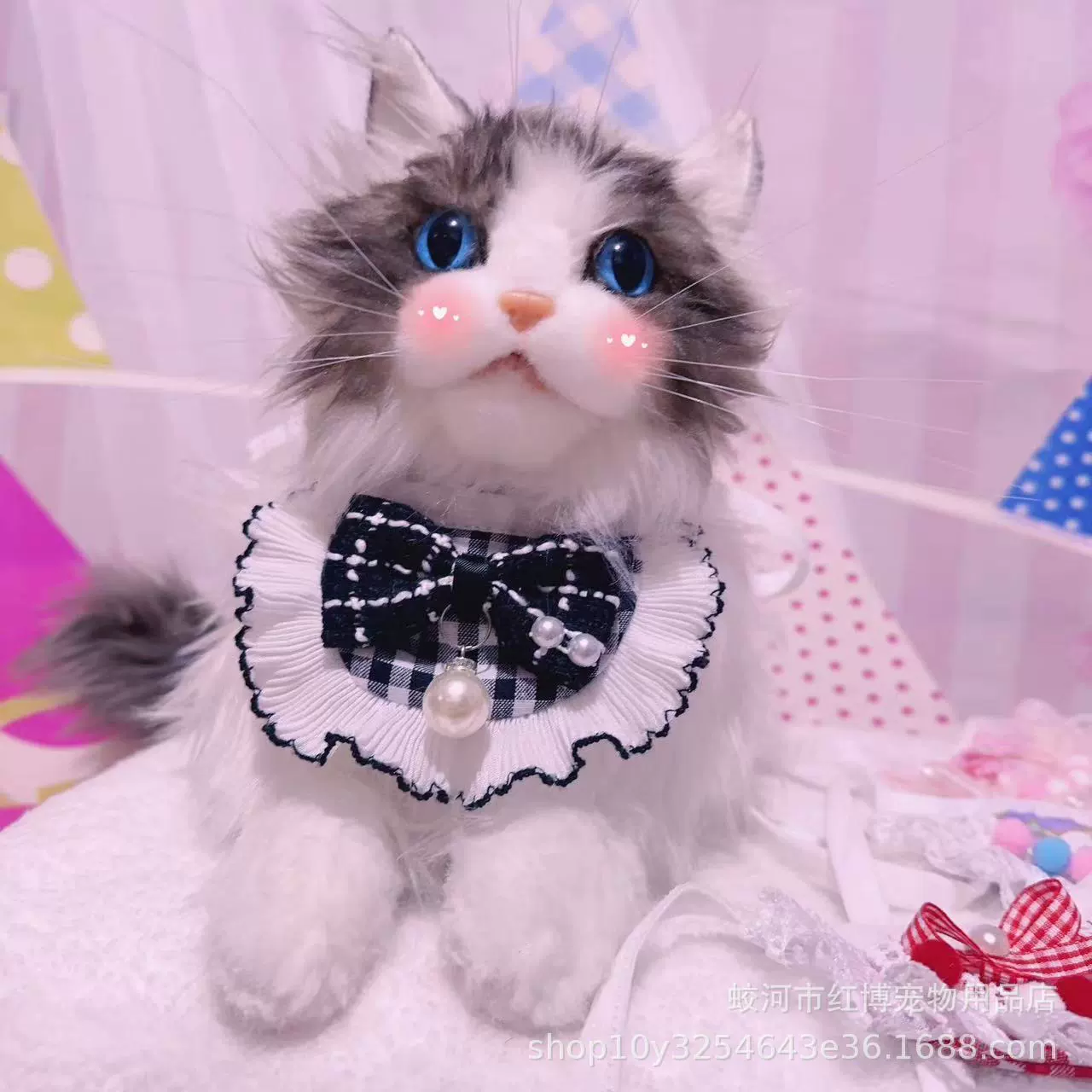 Лето Новый Кот Нагрудник Симпатичные Шанель Плед Скользкий Полотенце Pet Кружева Нагрудник Кошка Собака Фото