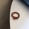 Brand acrylic resin, retro matte ring, South Korea, internet celebrity