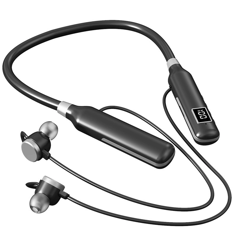 Беспроводная Bluetooth-гарнитура BT-7, спортивная, с подвеской на шею, с возможностью подключения карты, черная, с технологией шумоподавления, новая, трансграничная, с завода