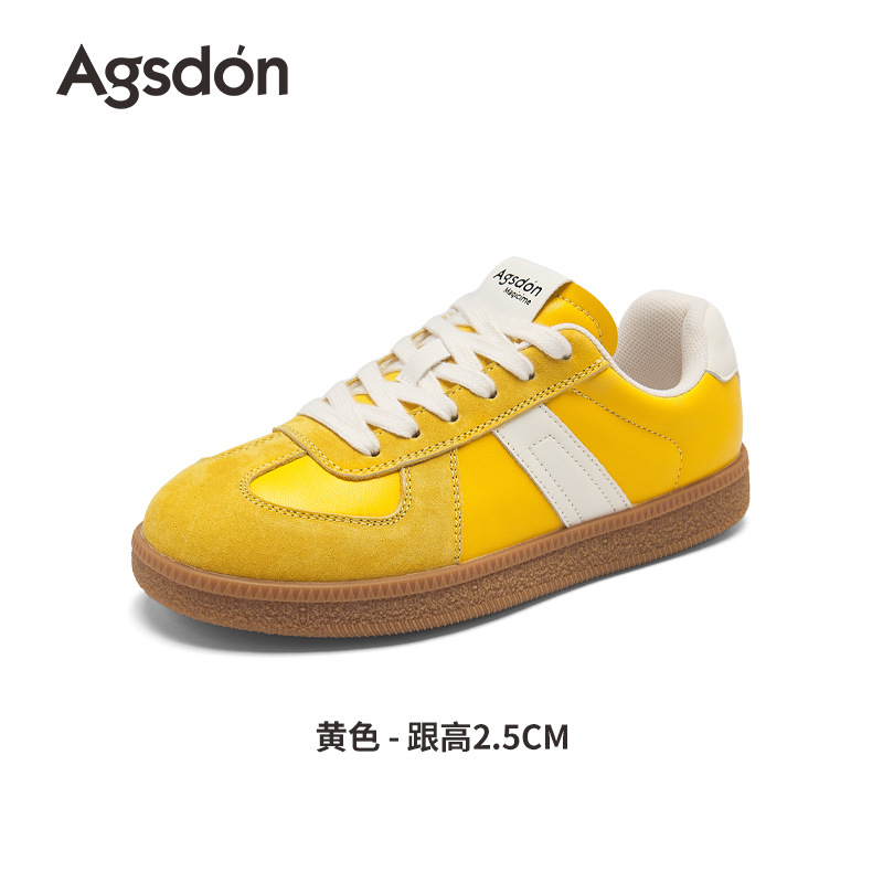 Augu Shi Deng zapatos blancos para mujeres 2026 nuevos zapatos de skate casuales de primavera retro con falda zapatos de entrenamiento