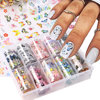 Fruit starry sky for manicure, nail stickers for nails, fake nails, suitable for import, new collection, flowered