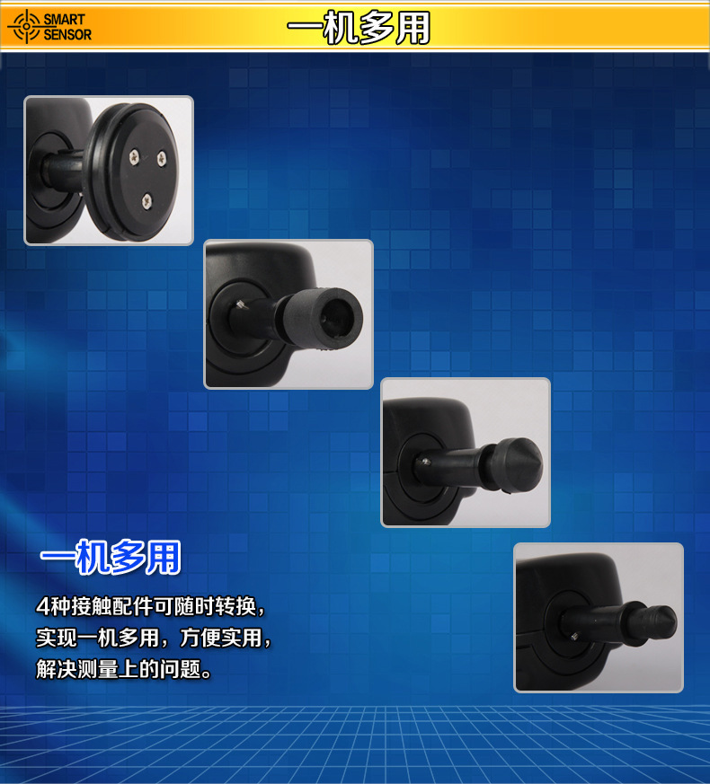 Xima Laser Tachometer Digital Display Tachometer High-precision Motor Tachometer Instrument Contact Tachometer