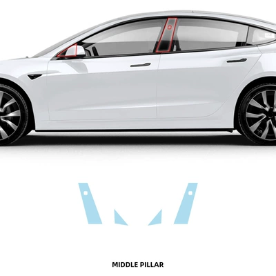 Car paint protective film — TPU Invisible Car Clothing Full - a-pair-of-b-pillar-tpu-membranes-imported-tpu-film-special-car-cutting